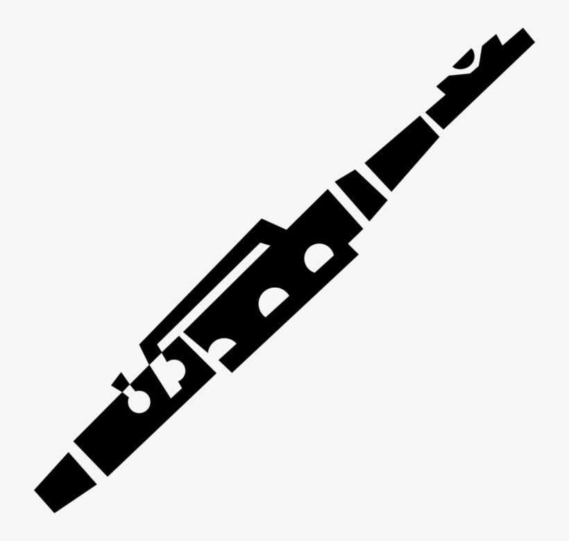 Vector Illustration Of Flute Musical Instrument - Declaration Logo, transparent png download