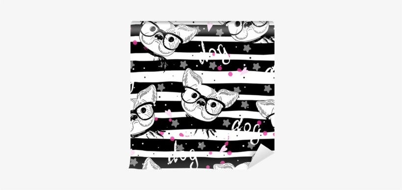 Seamless Pattern With Black And White Vector Sketch - Sketch, transparent png download