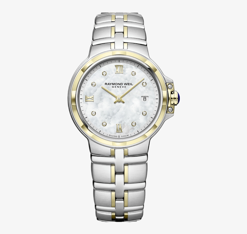 Raymond Weil Parsifal Ladies 8 Diamond Dial 30mm - Raymond Weil Parsifal Mens Uk, transparent png download