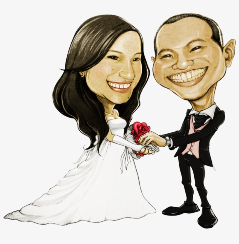 Clipart Resolution 897*890 - Caricature Wedding Png, transparent png download