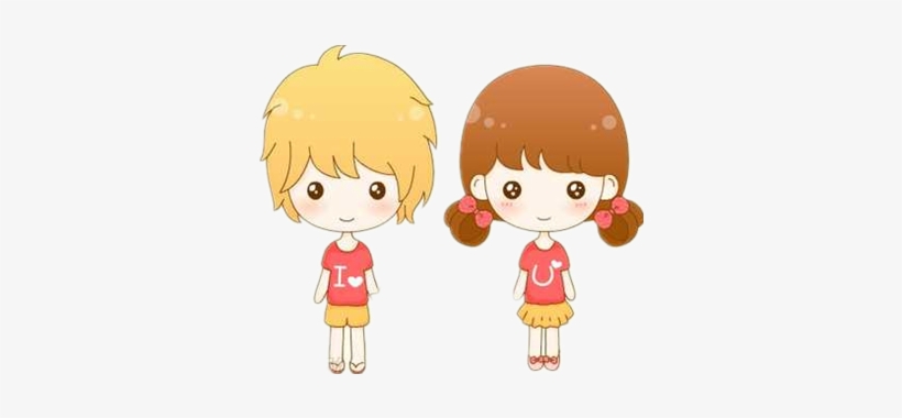 Cute Couple Png By Lennsoshi On Deviantart - Q 版 小 女孩, transparent png download