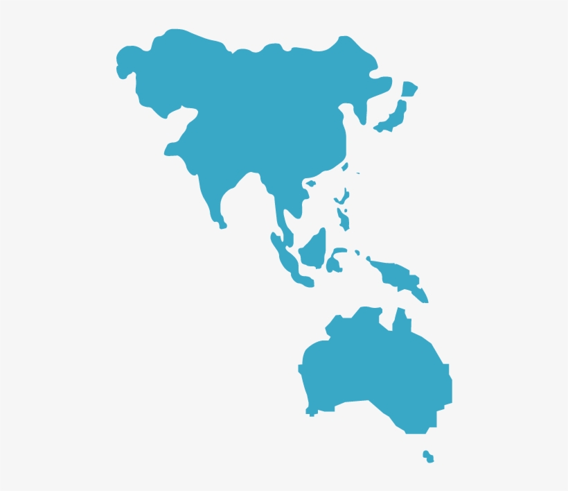 Korea - Asia Map Black, transparent png download