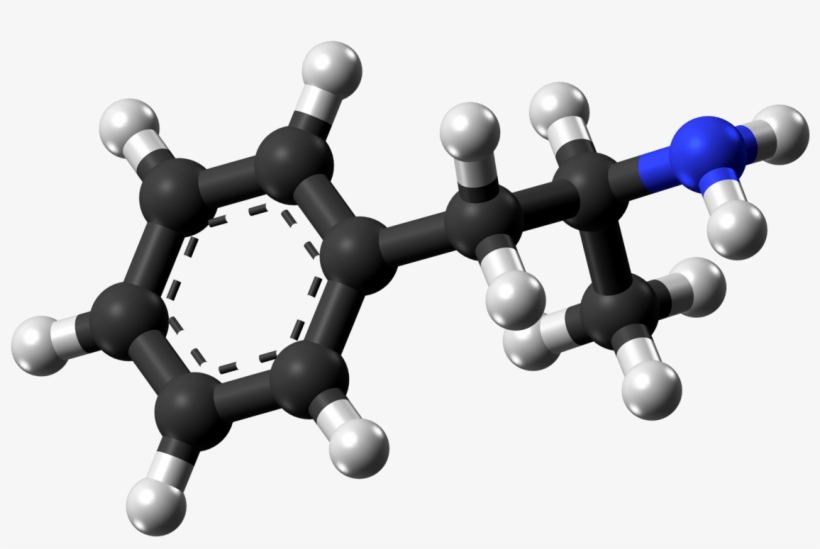 A 3d Image Of The D-amphetamine Compound - Amine Compounds (chemical Compounds), transparent png download