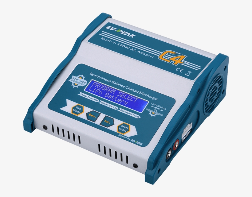 Ev-peak C4 Ac Dc 8a Rc Balance Charger - Ev-peak C4 80w 8a Ac/dc Input Rc Balance Charger For, transparent png download