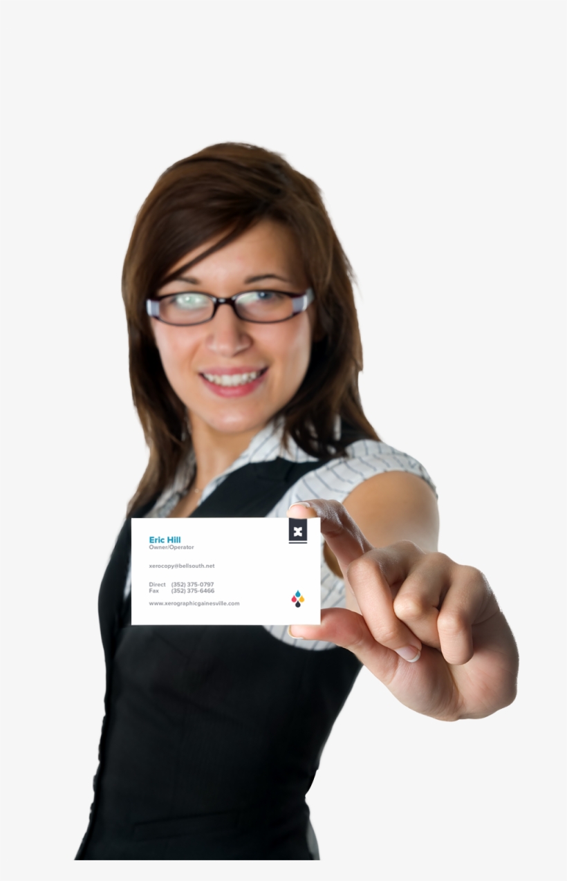 Ready To Start Printing And Saving Online - Women Business Card Png, transparent png download