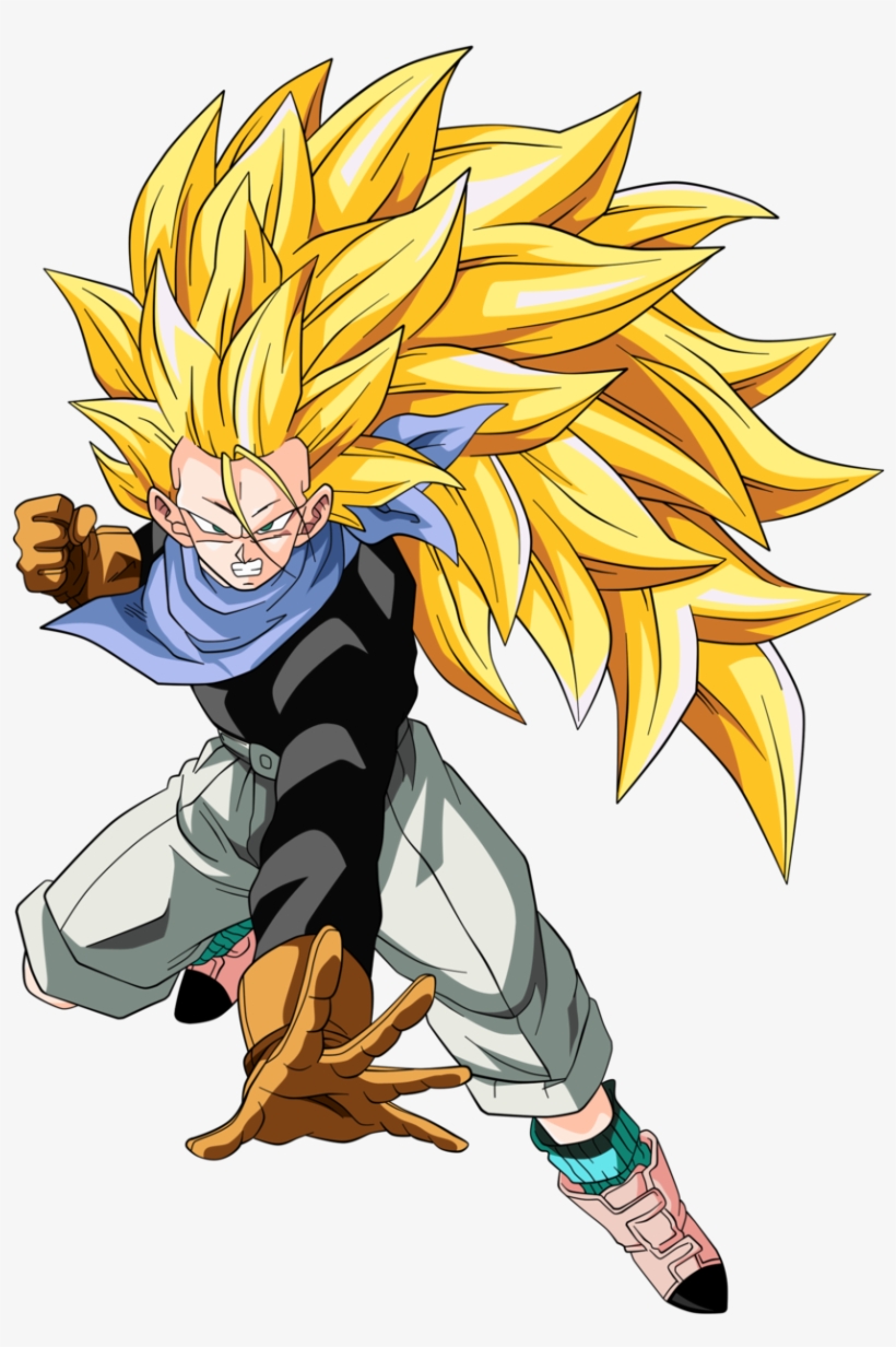 Trunks Super Saiyajin 3ssj3 Kid Trunks Trunks Gt Ssj3 Png Image