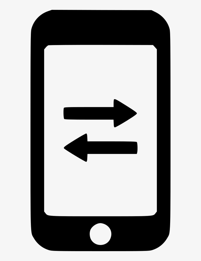 Mobile Conversion Swap Exchange Arrows Direction Phone - Mobile Phone, transparent png download