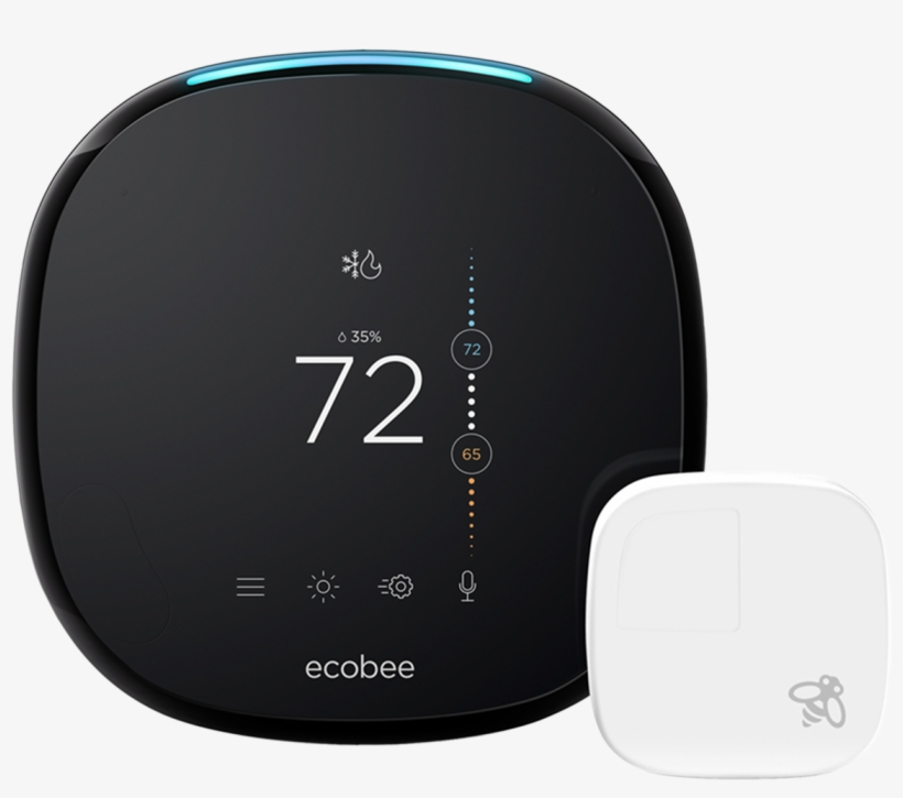Ecobee4 Smart Thermostat - Ecobee3 Lite Smart Wifi Thermostat, transparent png download