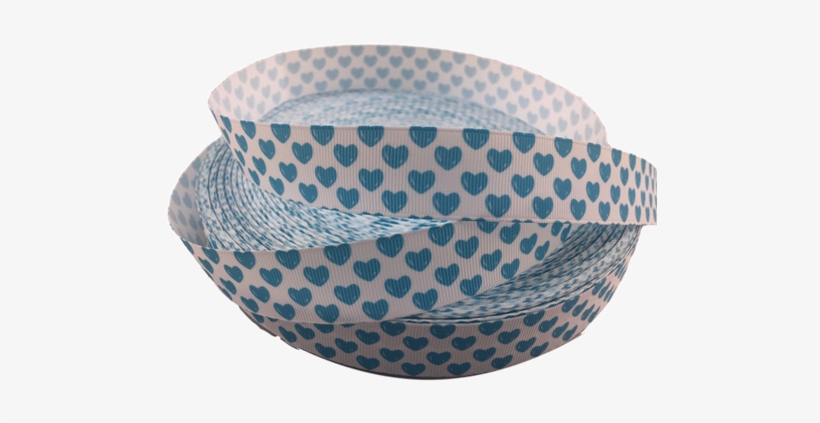 Teal Hearts Grosgrain Ribbon 1" - Mypakage Weekday Solid Mpwd_8 Mist/ink Xs, transparent png download