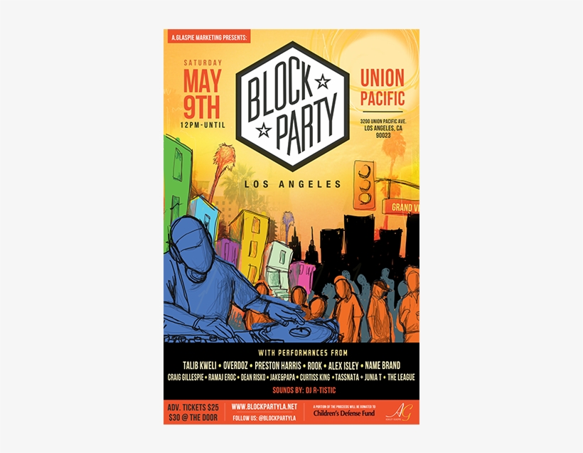 Block Party Flyer - Good Block Party Flyer, transparent png download