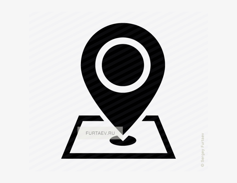 Vector Icon Of Map Marker Showing Location On Map - Target Pointer Map Vector Free, transparent png download