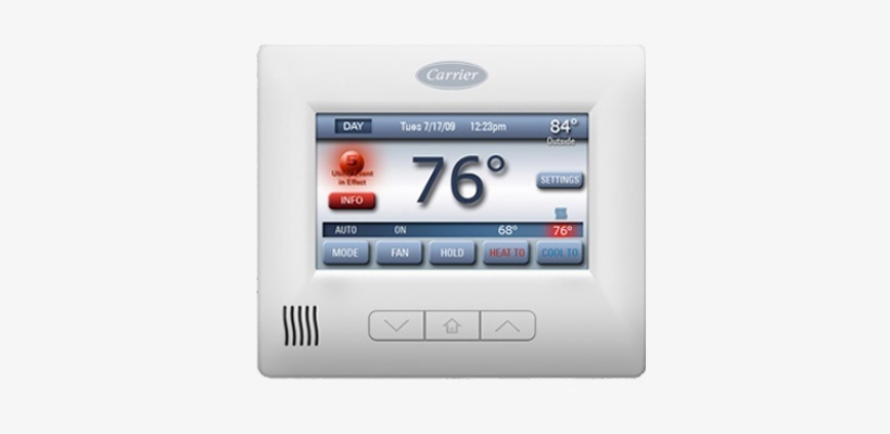 Thermostat - Carrier Comfort Choice Thermostat, transparent png download