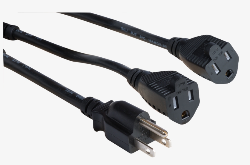 Power Cord Y Cbl 5 15 P 2r 14" - Networking Cables, transparent png download