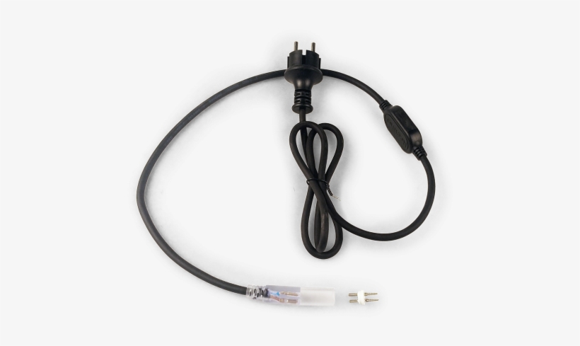 Power Cord For Article - 123led Aansluitstekker Voor Led Lichtslang 1.5 Meter, transparent png download