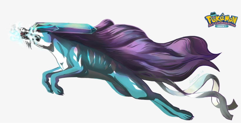 Suicune Used Ice Fang By Dragonchildx - Next Stage Of Noctowl, transparent png download
