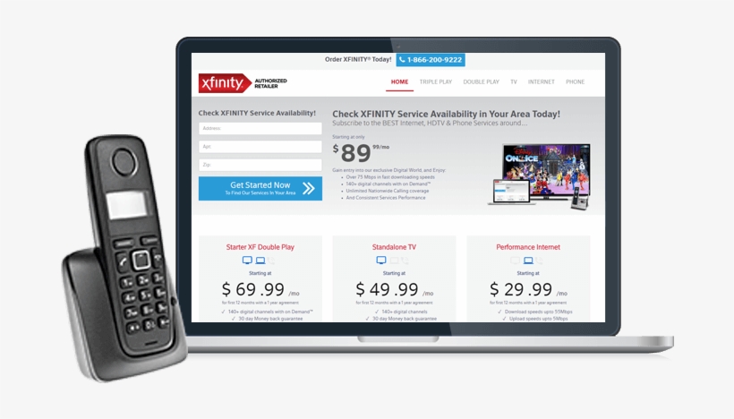Xfinity Double Play - Comcast, transparent png download