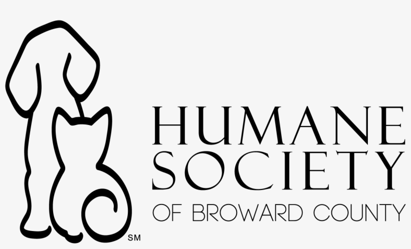 Black And White Hsbc Logo - Humane Society Of Broward County Logo, transparent png download