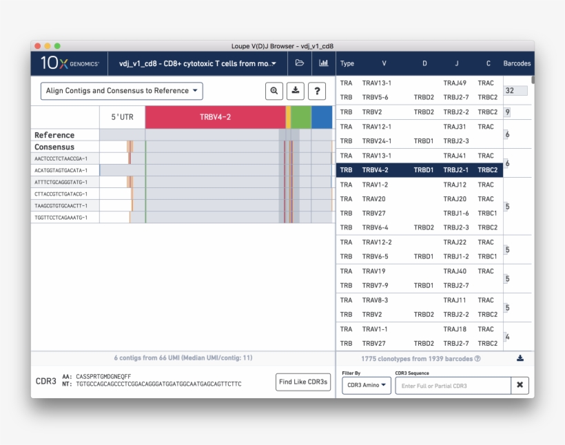 To Enable Chain View, Click On Any Chain In The Clonotype - Software, transparent png download