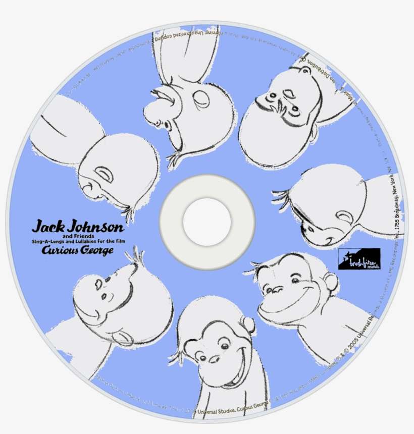 Sing A Longs And Lullabies For The Film Curious George - Jack Johnson Curious George Cd, transparent png download