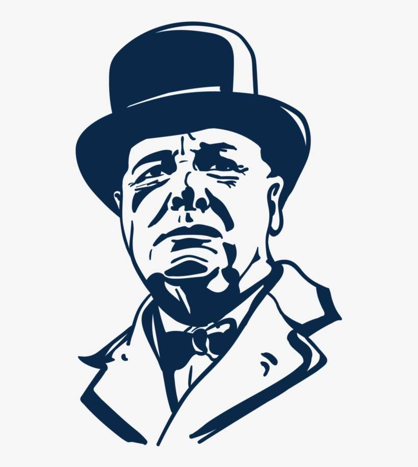 Winston Churchill Illustration R1-01 - Winston Churchill, transparent png download