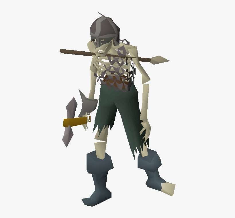 Skeleton Fremennik - Skeleton, transparent png download