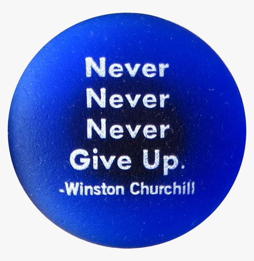 Inspiration Magnet, Never, Never, Never Give Up - Never Stop Learning Quotes, transparent png download