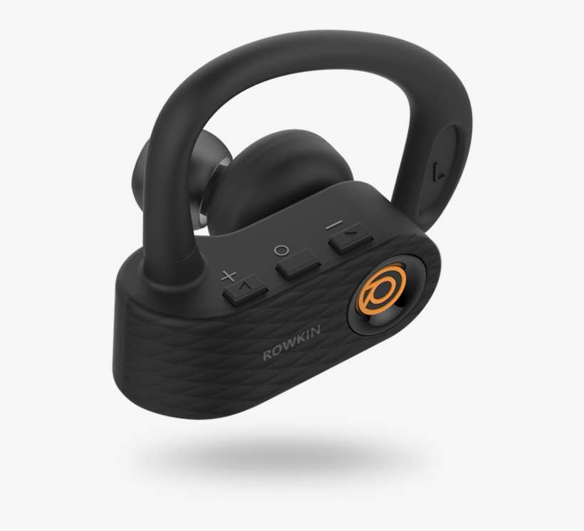 Rowkin Surge Product Gallery 3 - Rowkin Surge Bluetooth Wireless Earbuds (orange/black), transparent png download