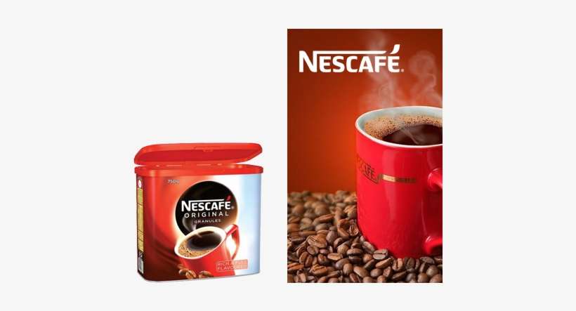 See Deal Nescafe Original Instant Coffee Granules Tin - Nescafe Coffee Clipart, transparent png download