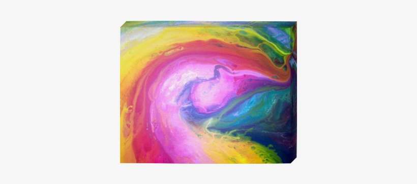 Signed Giclee Limited Edition Print On Canvas Of Original - Painting Melting Colors, transparent png download