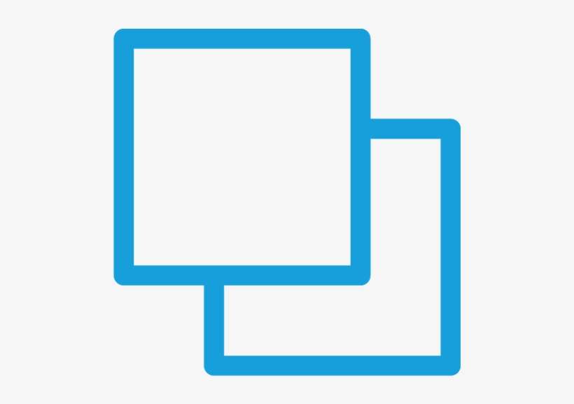 Overlapping Squares Icon To Indicate The Design Flexibility - Overlapping Squares Design Png, transparent png download