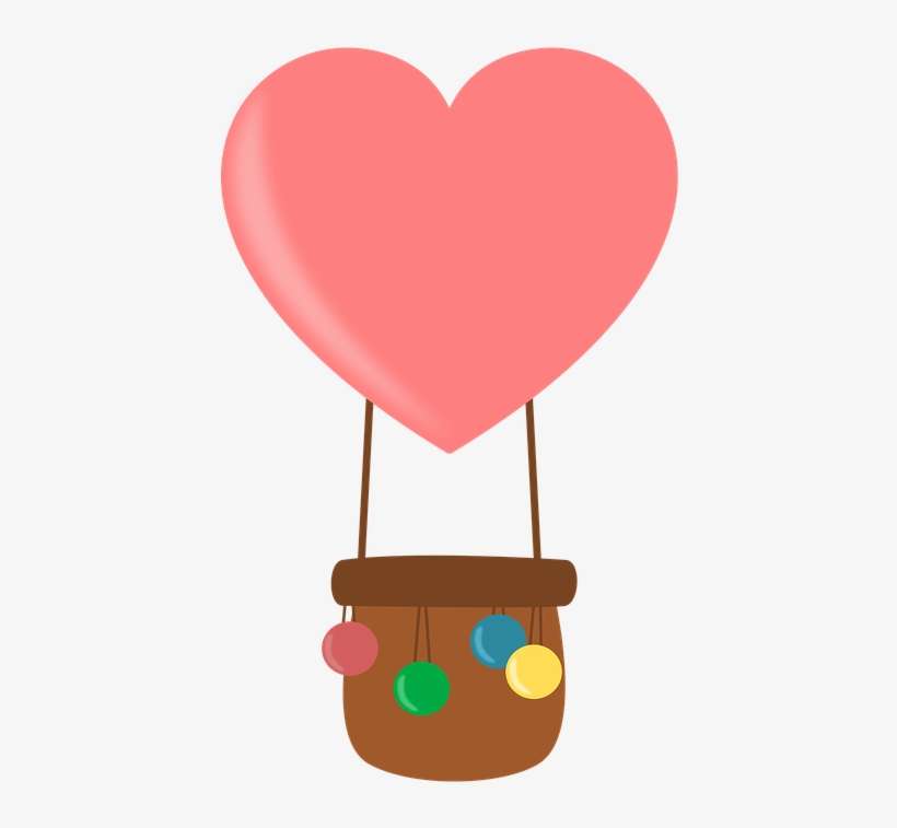 Hot Air Balloon, Balloon, Colors, Inflation, Design - Globo Aerostatico Amor Png, transparent png download