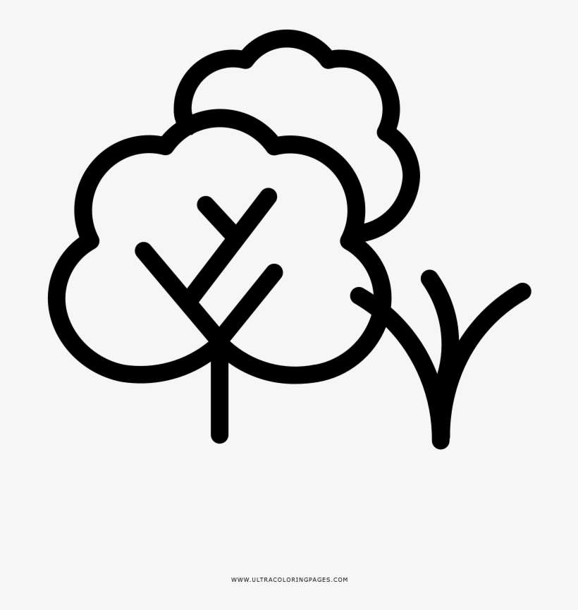 Bush Coloring Page - Icon, transparent png download