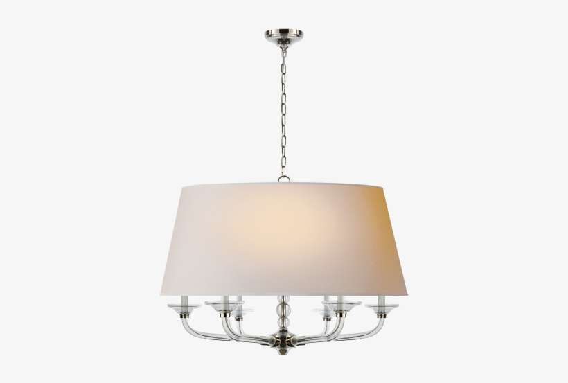 Crystal Stacked Ball Hanging Shade In Polished Nickel - Crystal Ball Pendant - Antiqued Brass - Visual Comfort, transparent png download