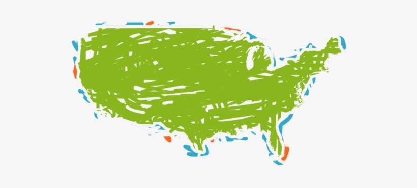 Country Illustration United States Rxtitle - United States Map Transparent Background, transparent png download