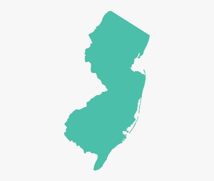 New Jersey State Outline - New Jersey Thin Blue Line, transparent png download
