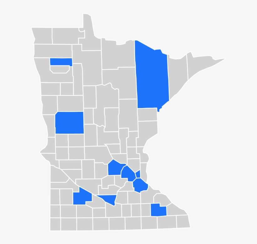 County Results Minnesota - Minnesota 2016 Presidential Election, transparent png download