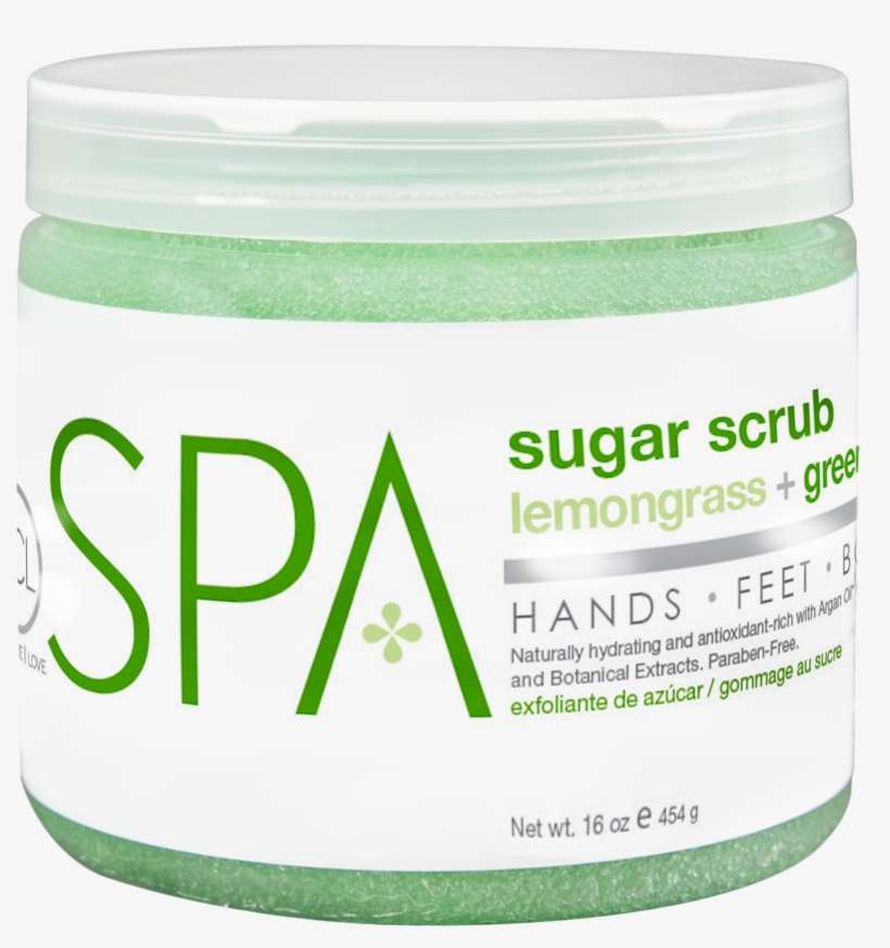 Spa Lemongrass Green Tea Sugar Scrub 16oz - Bcl Spa Lemongrass + Green Tea Sugar Scrub 16oz, transparent png download