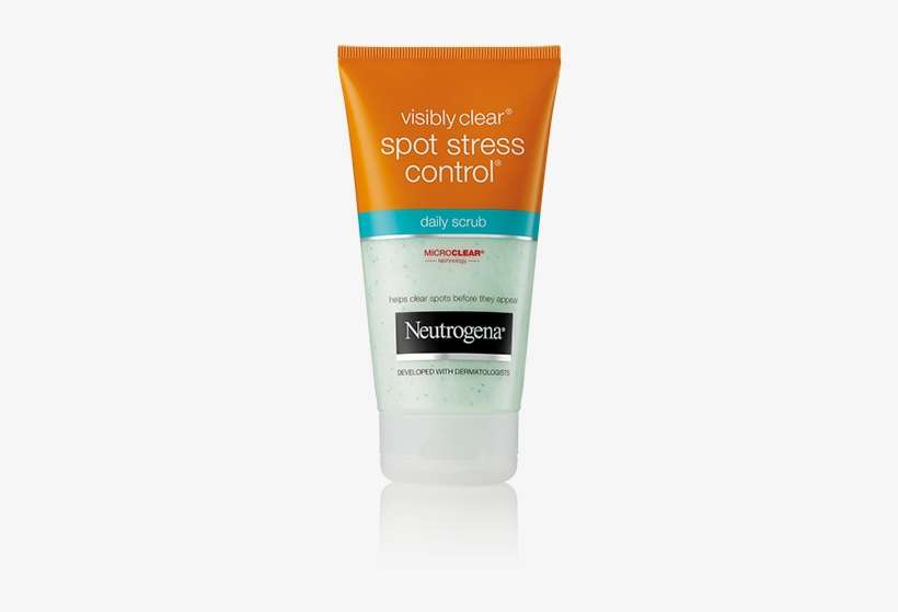 Neutrogena® Visibly Clear® Spot Stress Control Scrub - Neutrogena Spot Stress Control, transparent png download