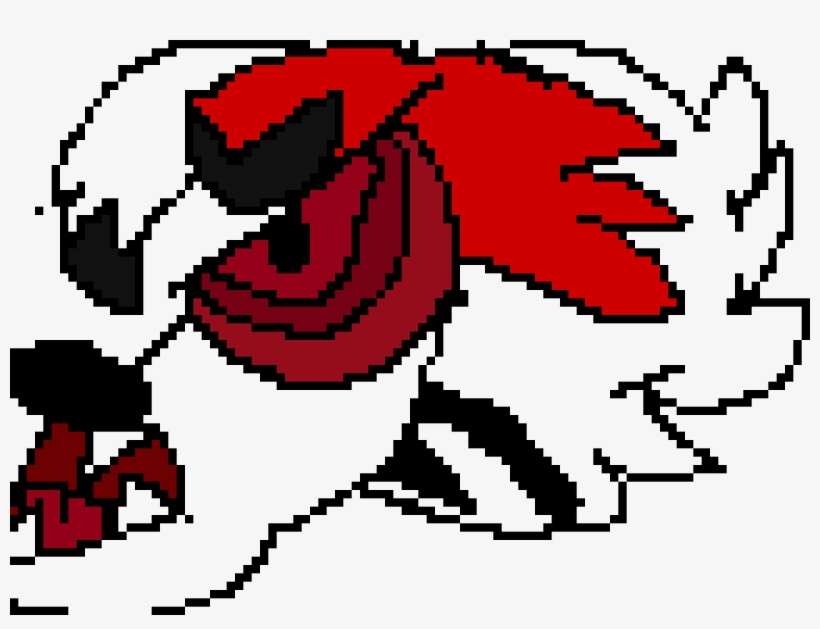 Midnight Lycanroc - Pixel Art, transparent png download