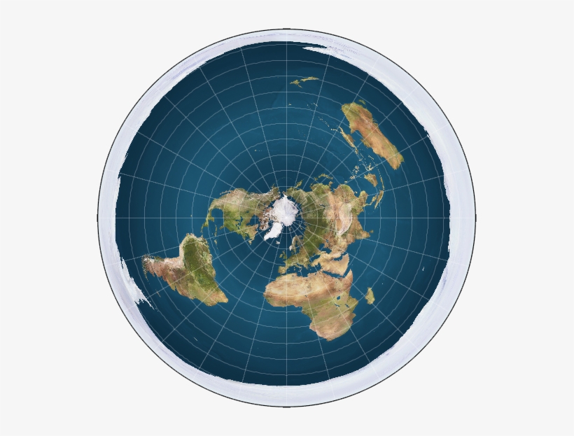 Monopole Flat Earth Map - Flat Earth Map, transparent png download