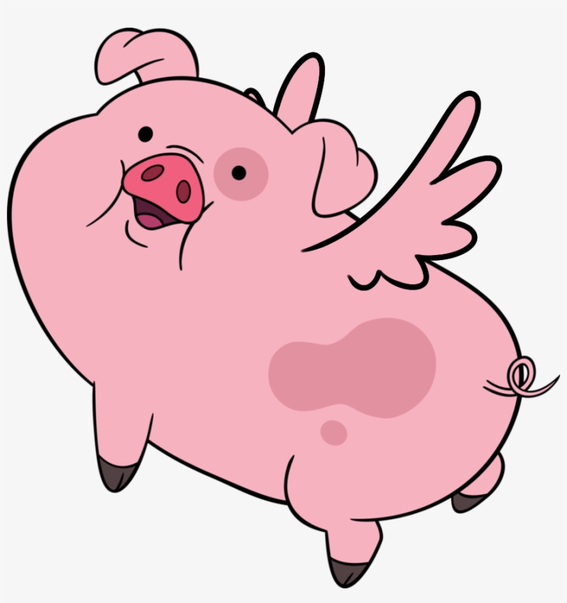 Cerdito Volador Pinterest Famous Cartoons And Cartoon - Gravity Falls Pig, transparent png download