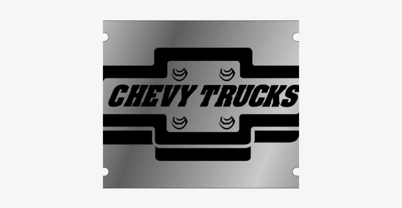 Chevy Truck Stainless Steel License Plate - Label, transparent png download