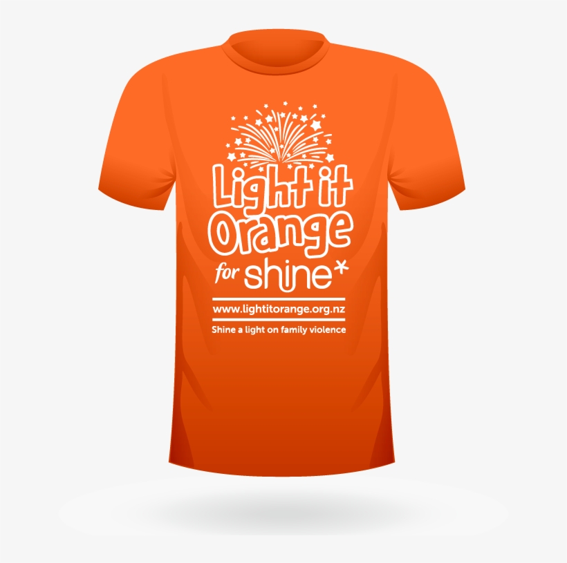 Light It Orange Womens Tee - Light It Orange Shine, transparent png download