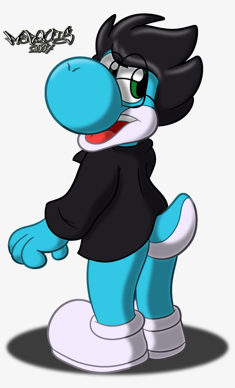 Stylish Yoshi - Cartoon, transparent png download
