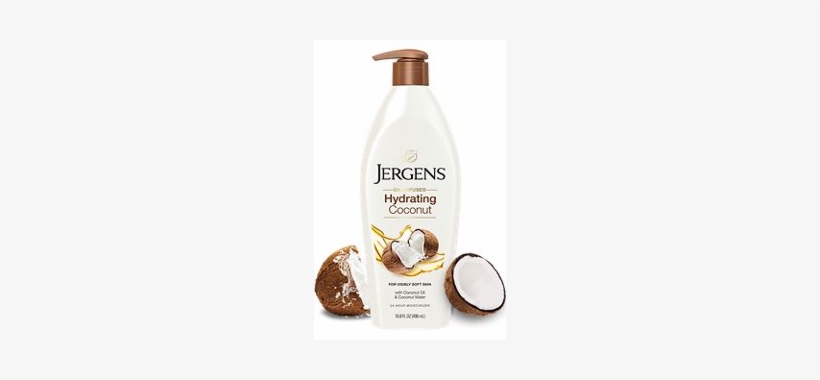 Oil-infused Moisturizer With Refreshing Coconut Oil - Jergens Hydrating Coconut Lotion, transparent png download
