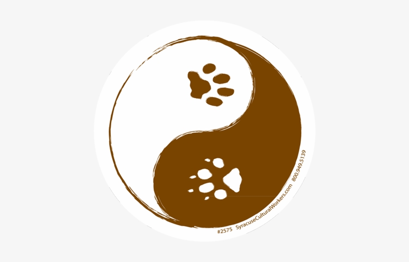 Small Sticker - Yin-yang Paws - Circle, transparent png download