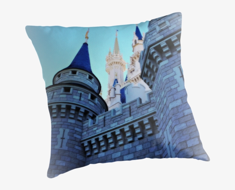 Cinderella Castle Throw Pillow - Cushion, transparent png download