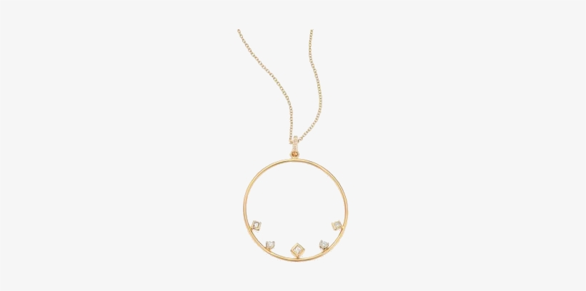 Zoe Chiccomixed Diamond & 14k Yellow Gold Circle Necklacesaks - Locket, transparent png download