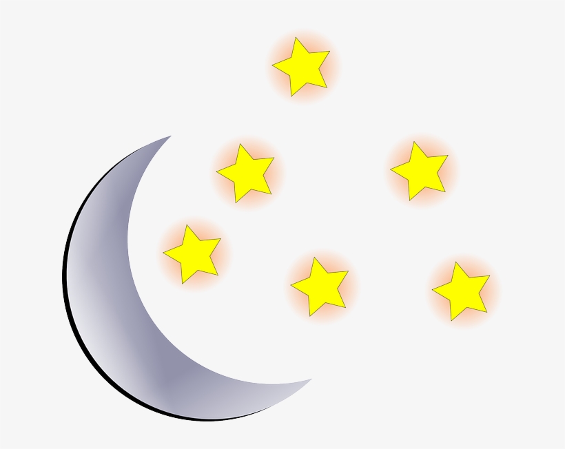 Clipart Resolution 640*572 - Luna Con Estrellas Animadas, transparent png download