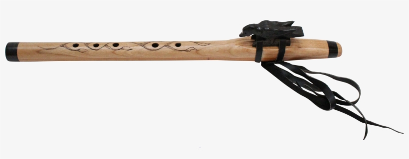 Native American Style Flute With Ebony Duck - Native American Flute Png, transparent png download